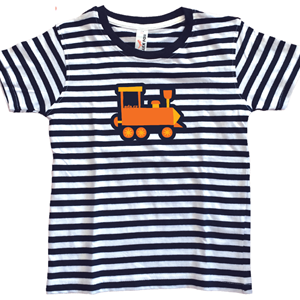 EDA tričko s motivem mašinky v barvách Správy železnic.